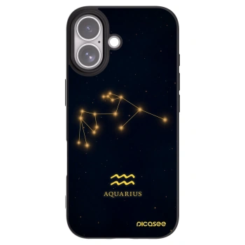 Picasee fekete szilikon tok az alábbi mobiltelefonokra Apple iPhone 17 - AQUARIUS