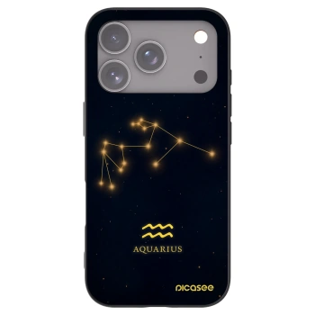 Picasee fekete szilikon tok az alábbi mobiltelefonokra Apple iPhone 17 Pro - AQUARIUS