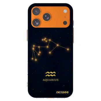 Picasee átlátszó szilikon tok az alábbi mobiltelefonokra Apple iPhone 17 Pro Max - AQUARIUS