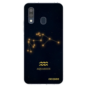 Picasee átlátszó szilikon tok az alábbi mobiltelefonokra Samsung Galaxy A40 A405F - AQUARIUS