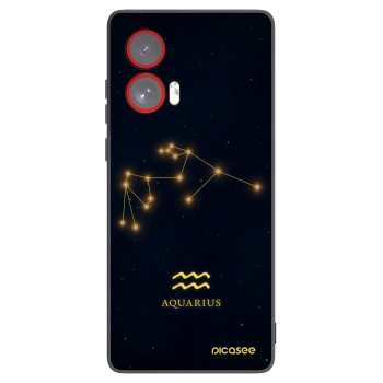 Picasee fekete szilikon tok az alábbi mobiltelefonokra Motorola Edge 50 Fusion - AQUARIUS