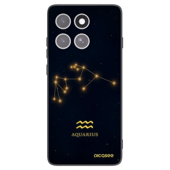Picasee fekete szilikon tok az alábbi mobiltelefonokra Motorola Edge 60 Fusion - AQUARIUS