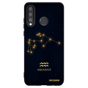 Picasee fekete szilikon tok az alábbi mobiltelefonokra Huawei P30 Lite - AQUARIUS