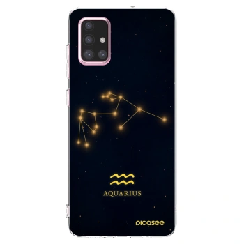 Picasee átlátszó szilikon tok az alábbi mobiltelefonokra Samsung Galaxy A71 A715F - AQUARIUS