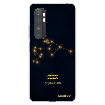 Picasee átlátszó szilikon tok az alábbi mobiltelefonokra Xiaomi Mi Note 10 Lite - AQUARIUS