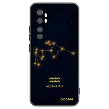 Picasee fekete szilikon tok az alábbi mobiltelefonokra Xiaomi Mi Note 10 Lite - AQUARIUS
