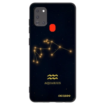 Picasee fekete szilikon tok az alábbi mobiltelefonokra Samsung Galaxy A21s - AQUARIUS