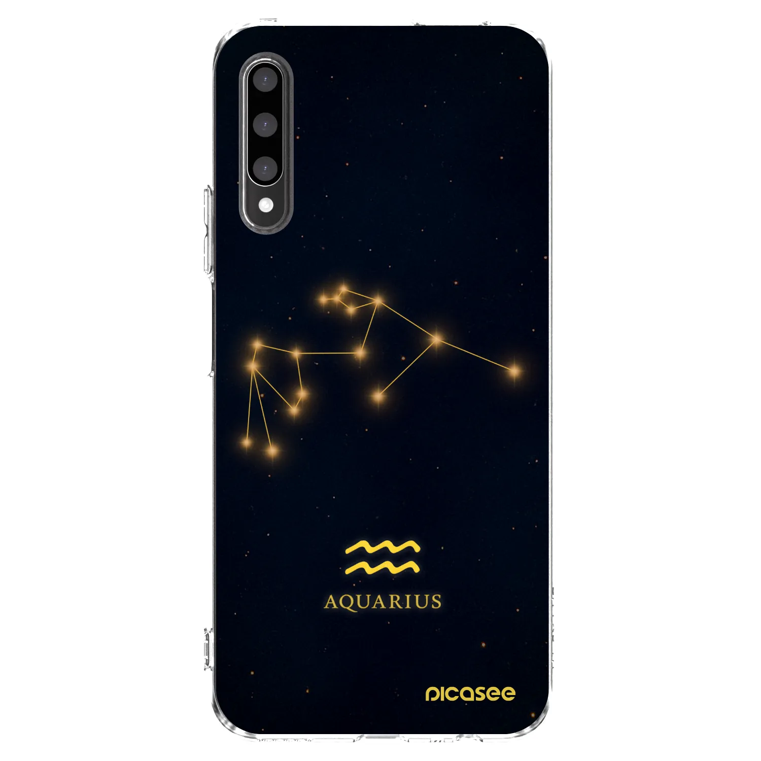 Picasee átlátszó szilikon tok az alábbi mobiltelefonokra Honor 9X Pro - AQUARIUS