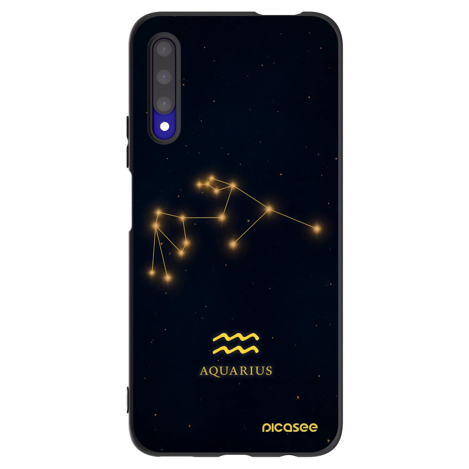 Picasee fekete szilikon tok az alábbi mobiltelefonokra Honor 9X Pro - AQUARIUS