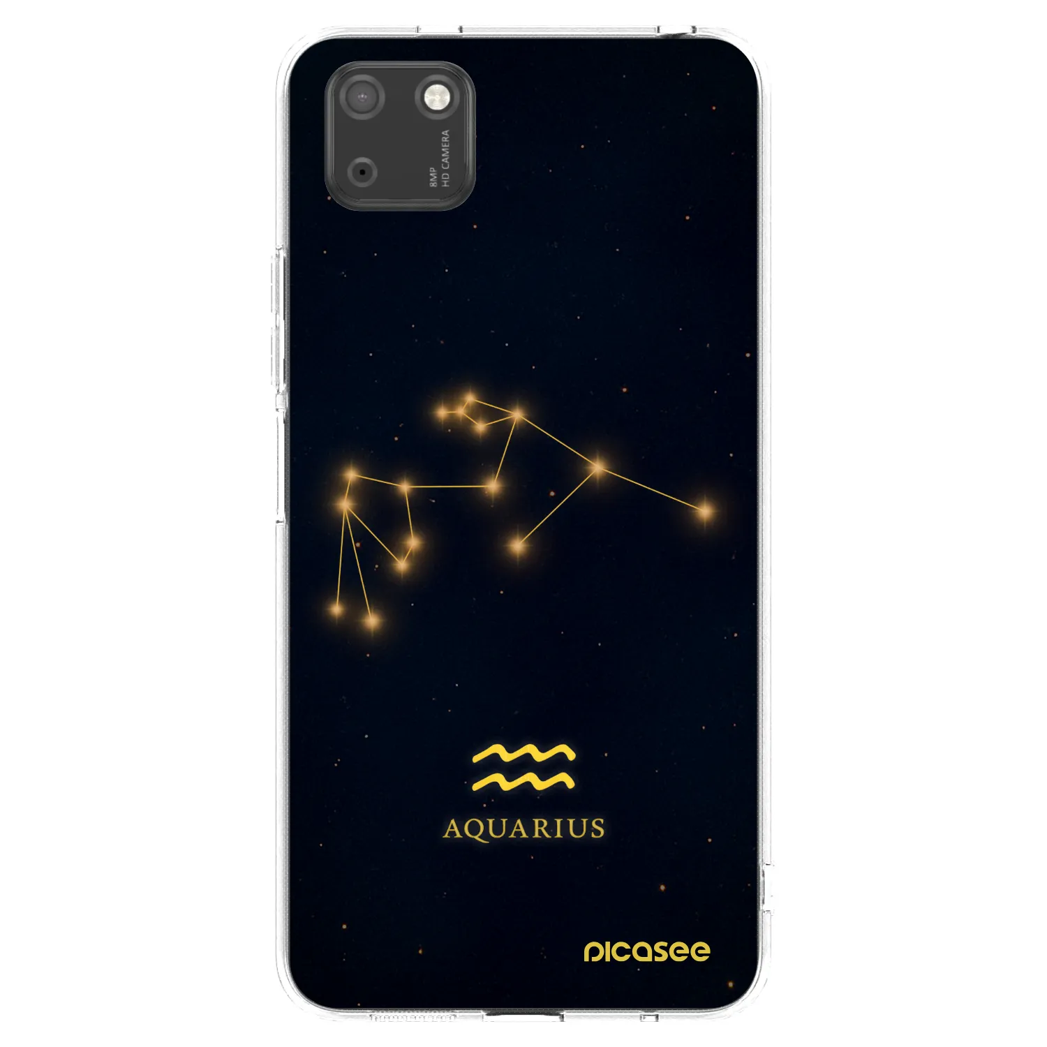 Picasee átlátszó szilikon tok az alábbi mobiltelefonokra Huawei Y5P - AQUARIUS