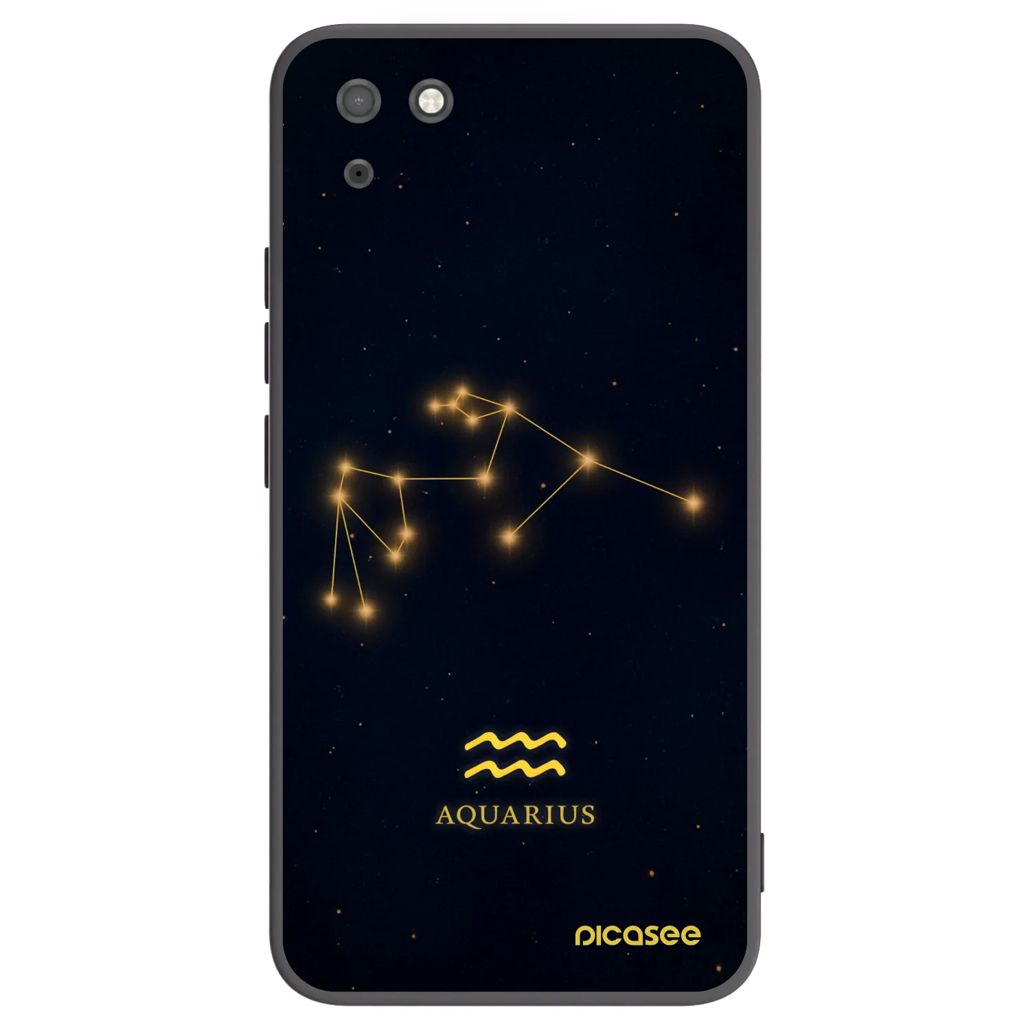 Picasee fekete szilikon tok az alábbi mobiltelefonokra Huawei Y5P - AQUARIUS