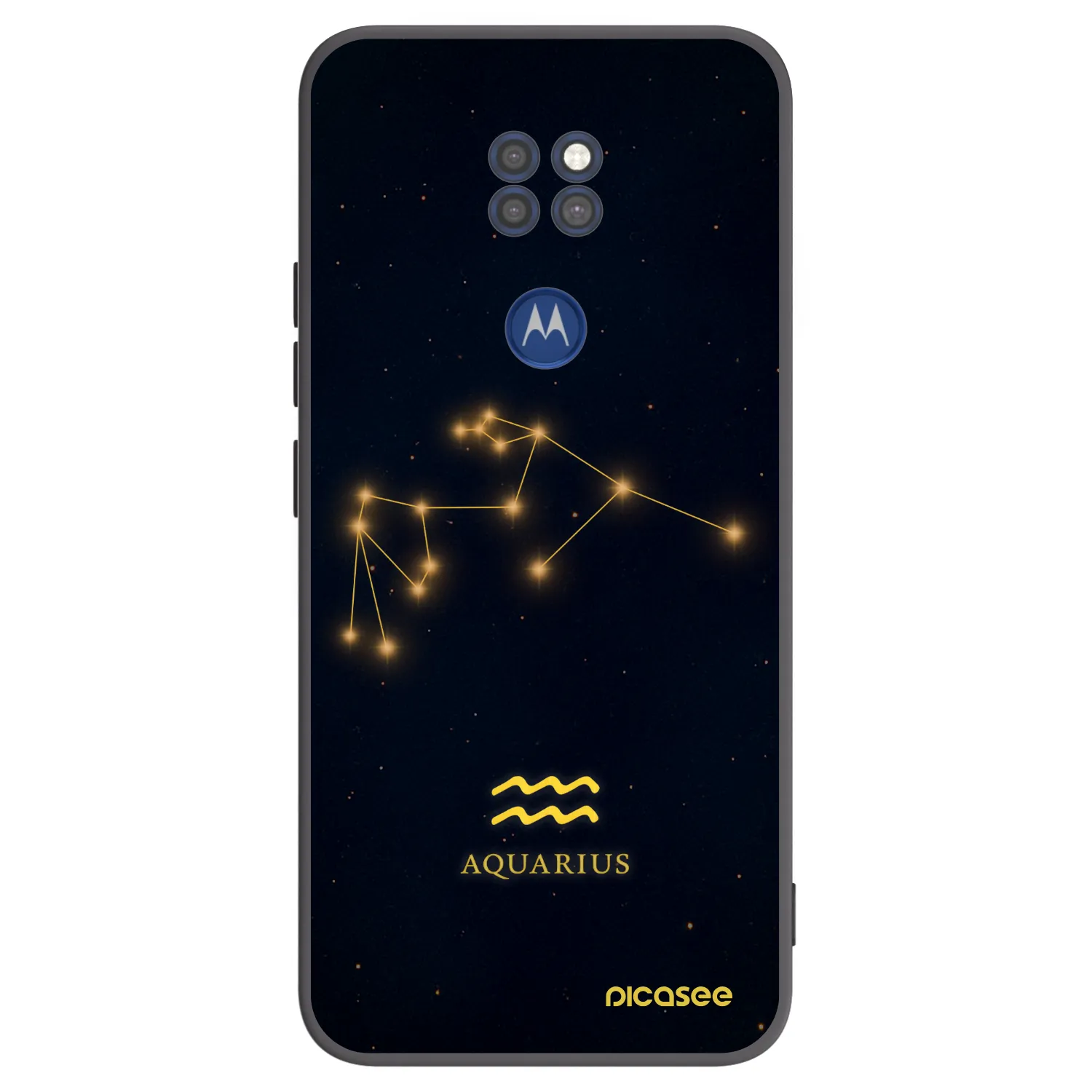 Picasee fekete szilikon tok az alábbi mobiltelefonokra Motorola Moto G9 Play - AQUARIUS