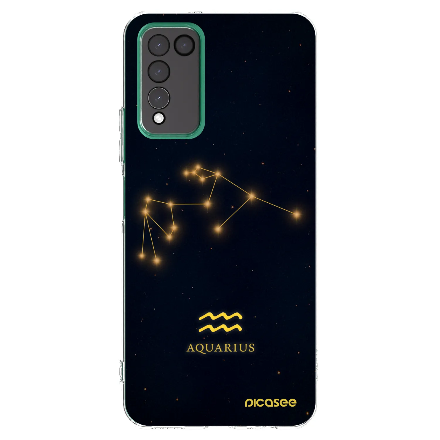 Picasee átlátszó szilikon tok az alábbi mobiltelefonokra Honor 10X Lite - AQUARIUS