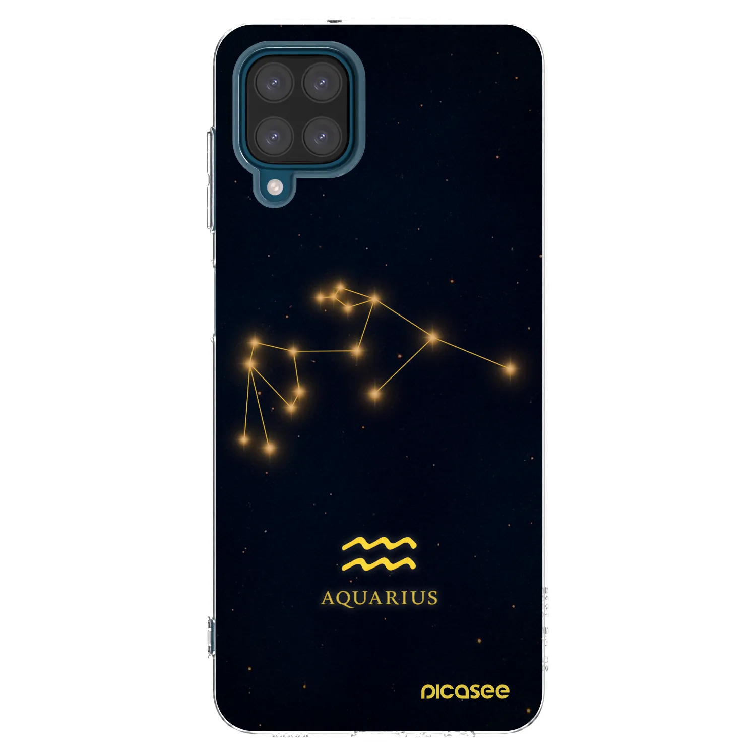 Picasee átlátszó szilikon tok az alábbi mobiltelefonokra Samsung Galaxy A12 A125F - AQUARIUS
