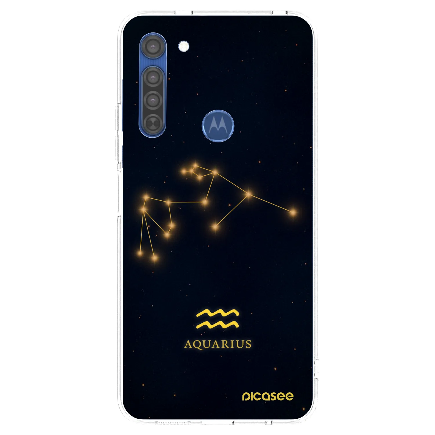 Picasee átlátszó szilikon tok az alábbi mobiltelefonokra Motorola Moto G8 - AQUARIUS