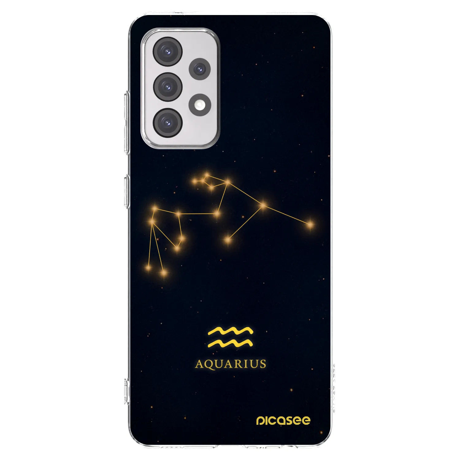 Picasee átlátszó szilikon tok az alábbi mobiltelefonokra Samsung Galaxy A52 5G A525F - AQUARIUS