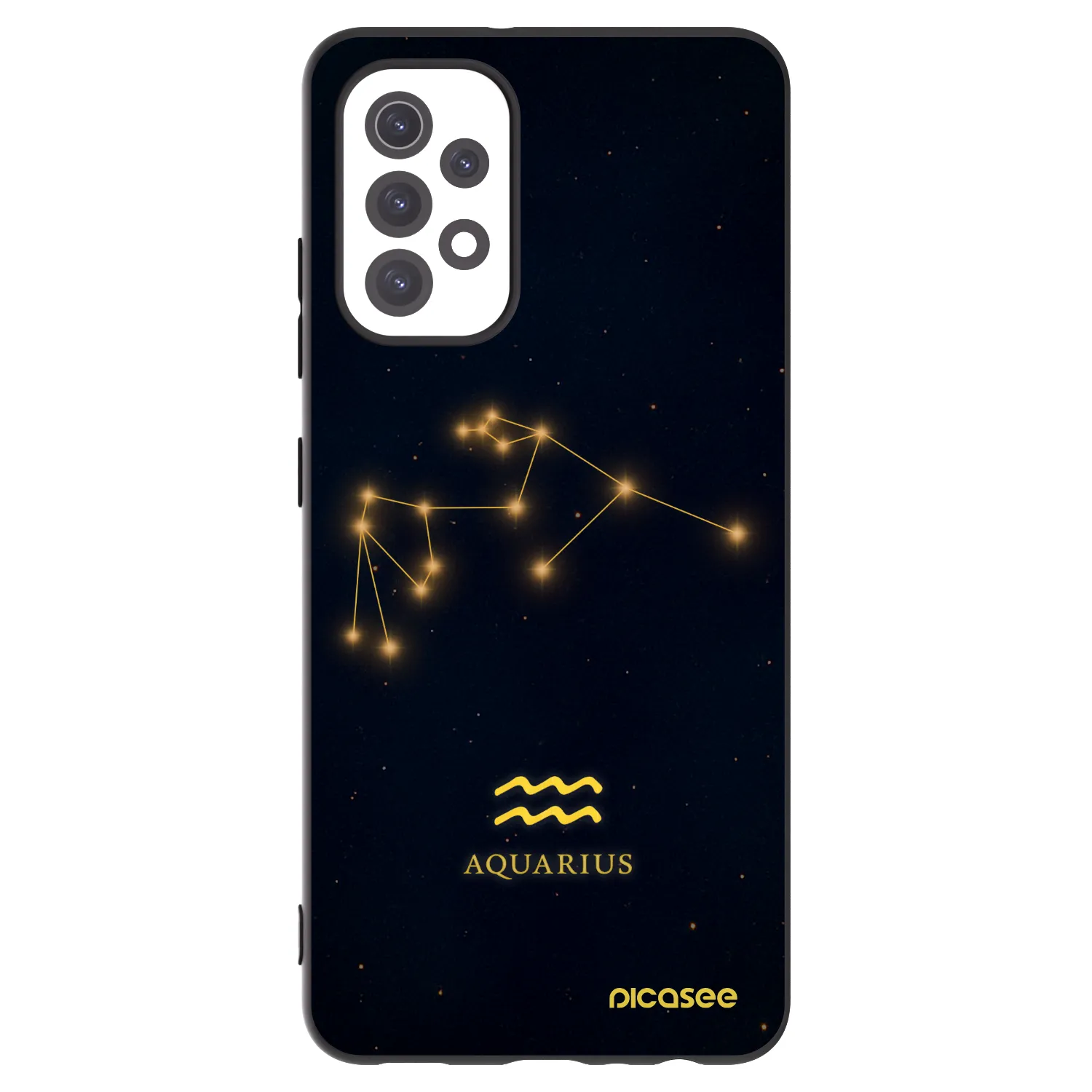 Picasee fekete szilikon tok az alábbi mobiltelefonokra Samsung Galaxy A32 5G A326B - AQUARIUS