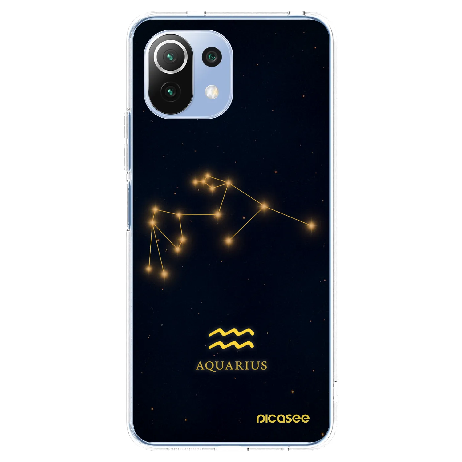 Picasee átlátszó szilikon tok az alábbi mobiltelefonokra Xiaomi Mi 11 Lite - AQUARIUS