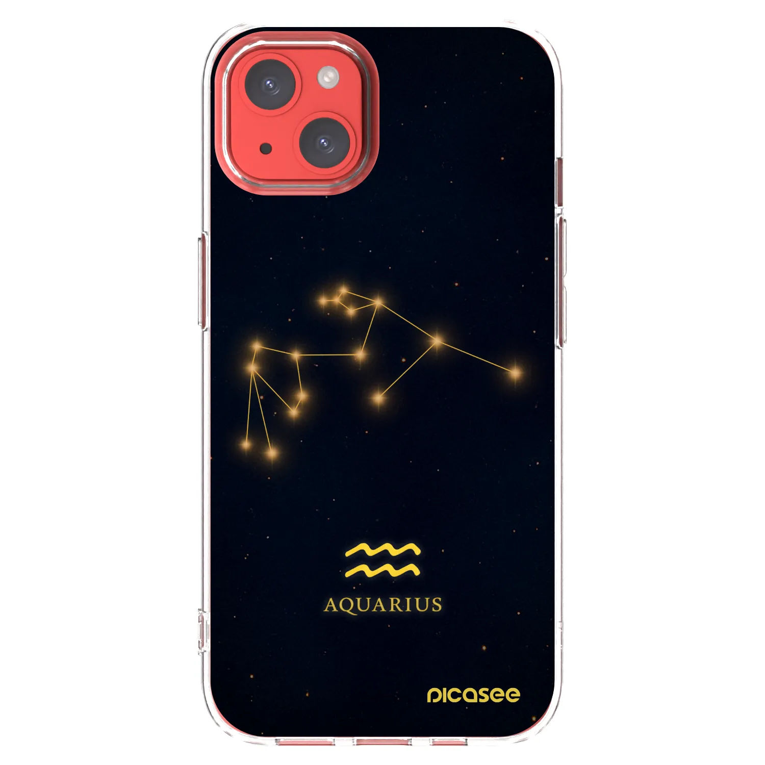 Picasee átlátszó szilikon tok az alábbi mobiltelefonokra Apple iPhone 13 - AQUARIUS