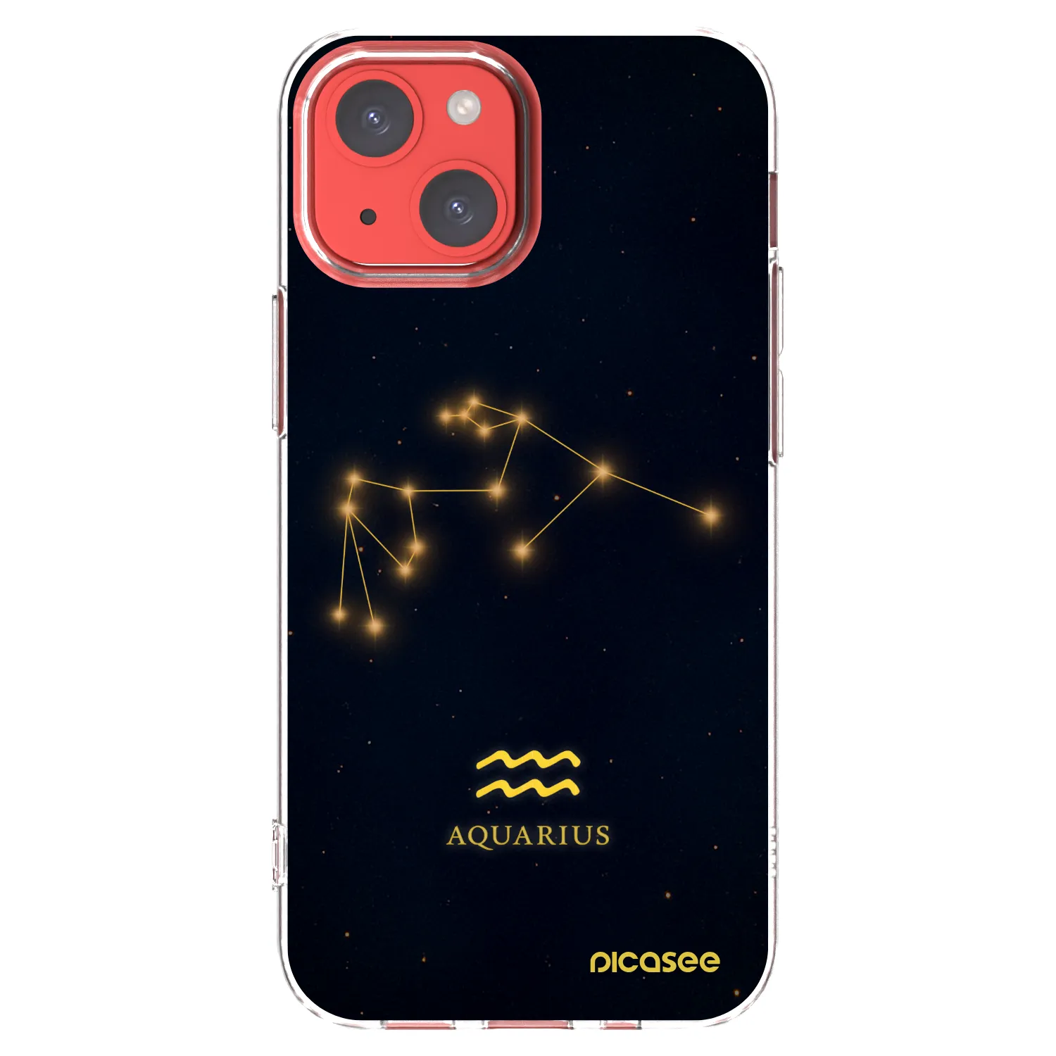 Picasee átlátszó szilikon tok az alábbi mobiltelefonokra Apple iPhone 13 mini - AQUARIUS