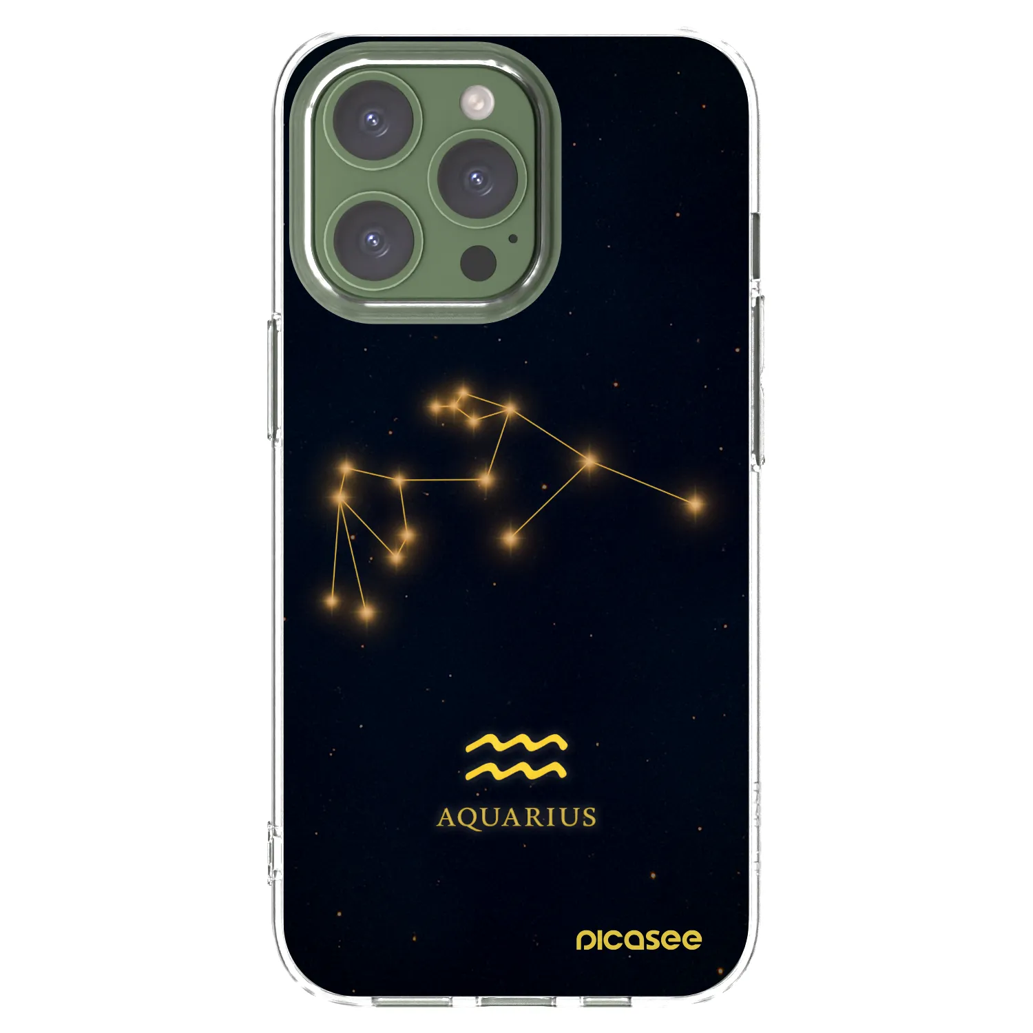 Picasee átlátszó szilikon tok az alábbi mobiltelefonokra Apple iPhone 13 Pro - AQUARIUS