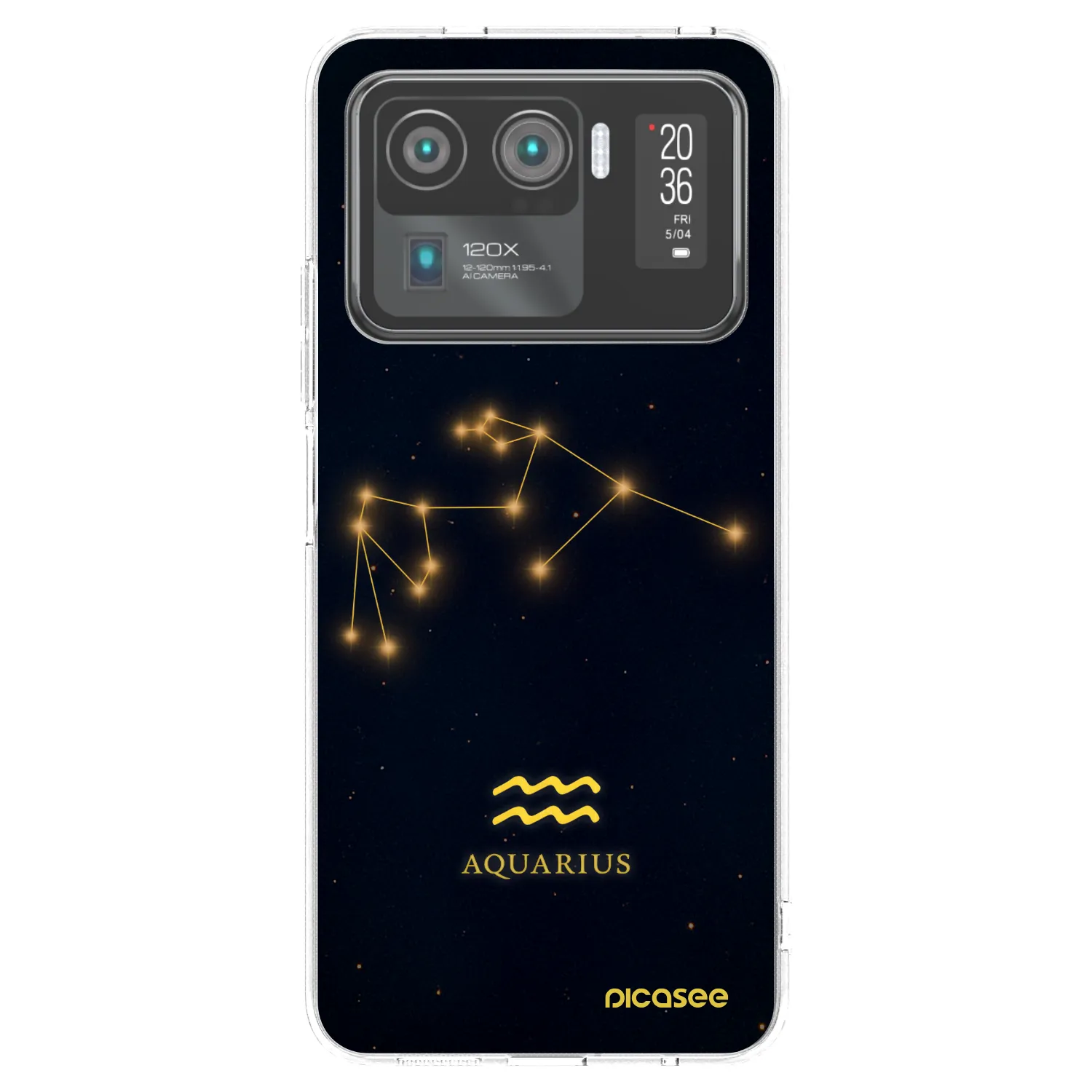 Picasee átlátszó szilikon tok az alábbi mobiltelefonokra Xiaomi Mi 11 Ultra - AQUARIUS