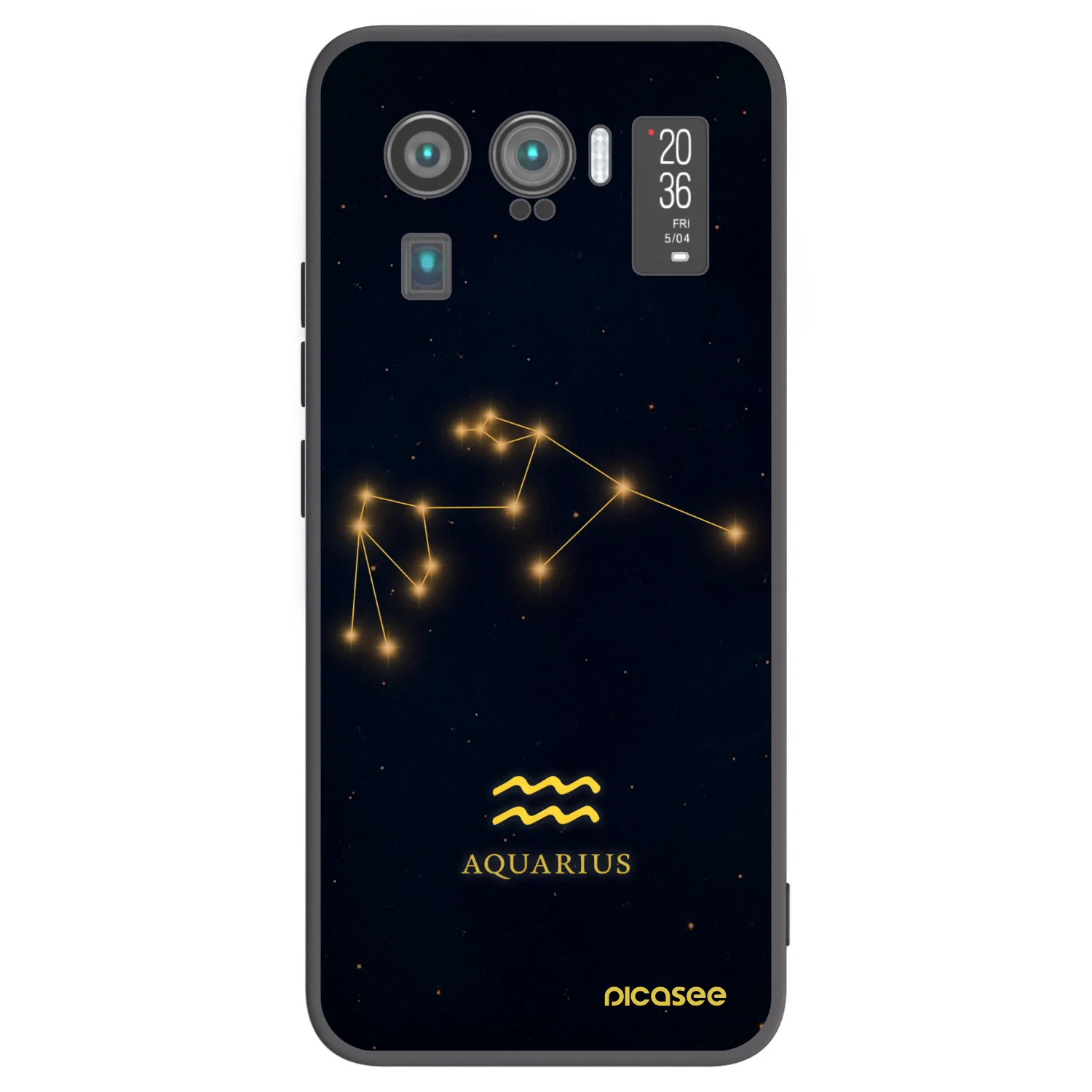 Picasee fekete szilikon tok az alábbi mobiltelefonokra Xiaomi Mi 11 Ultra - AQUARIUS