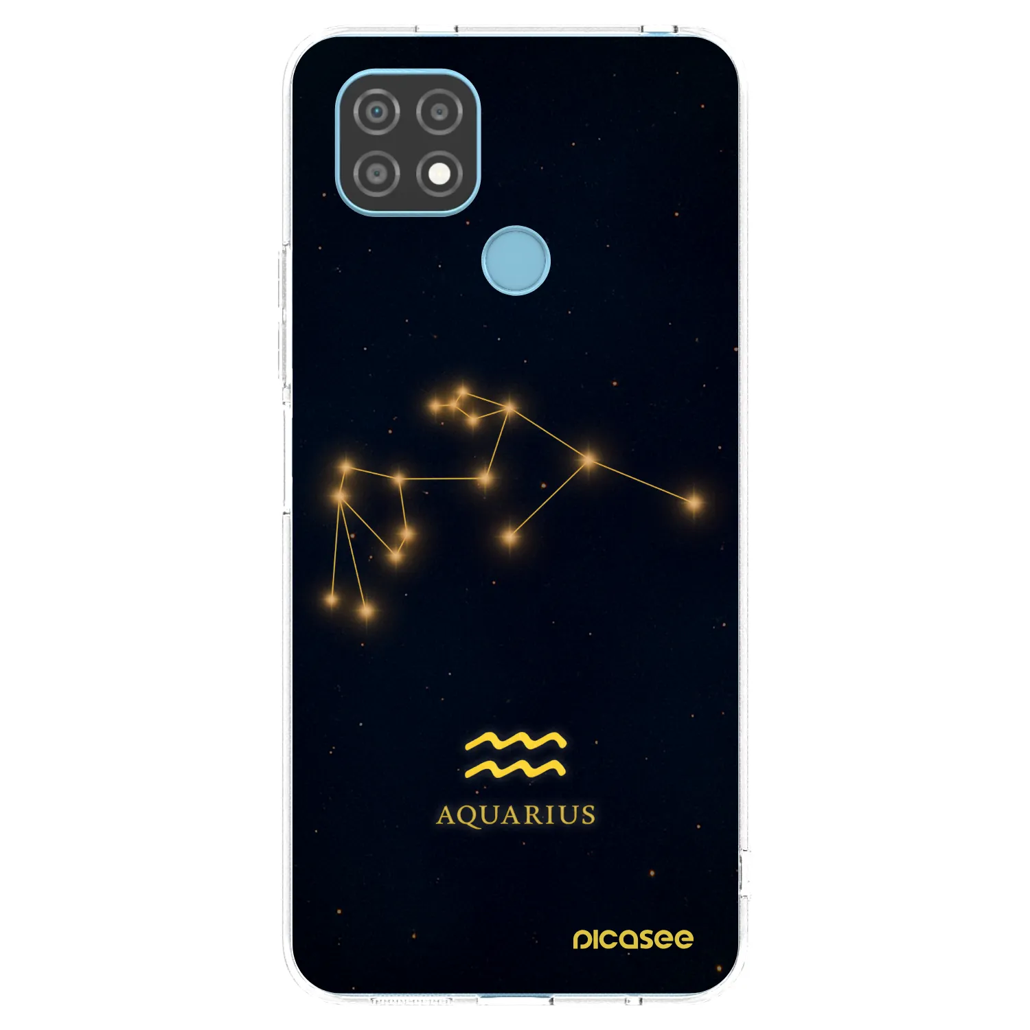 Picasee átlátszó szilikon tok az alábbi mobiltelefonokra Realme C21 - AQUARIUS