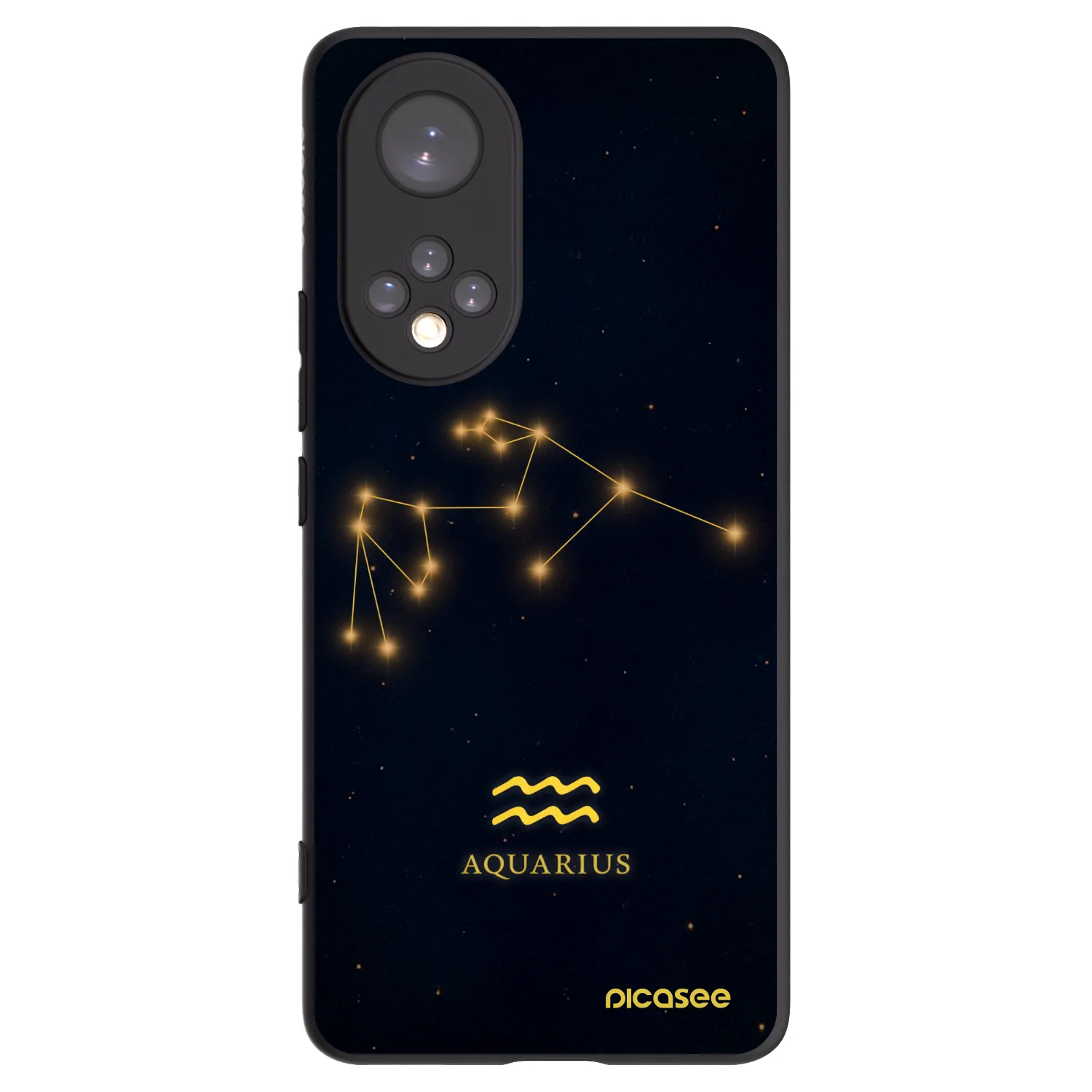 Picasee fekete szilikon tok az alábbi mobiltelefonokra Honor 50 5G - AQUARIUS