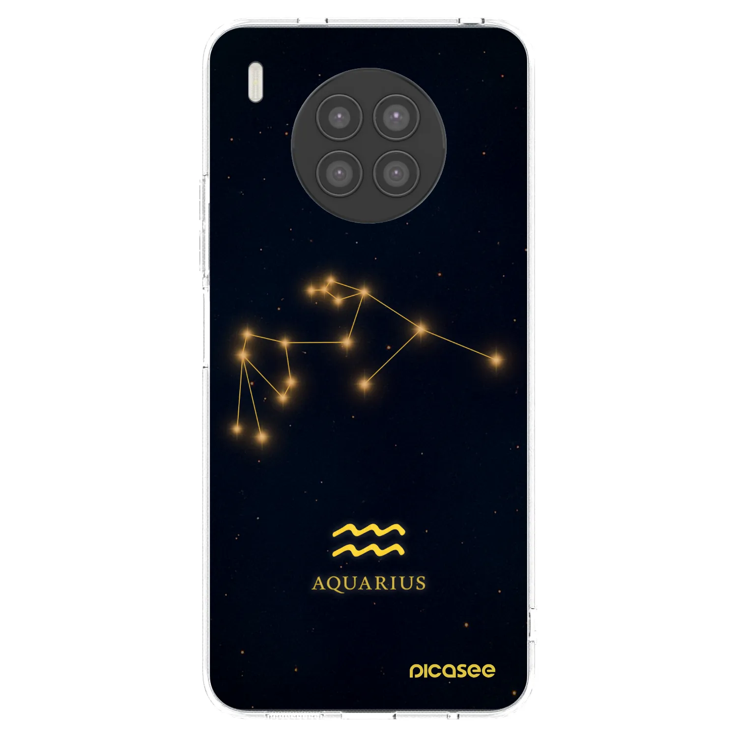 Picasee átlátszó szilikon tok az alábbi mobiltelefonokra Huawei Nova 8i - AQUARIUS