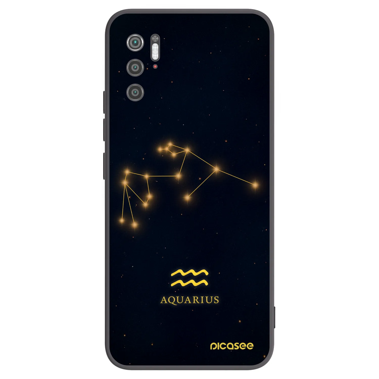 Picasee fekete szilikon tok az alábbi mobiltelefonokra Xiaomi Poco M3 Pro 5G - AQUARIUS