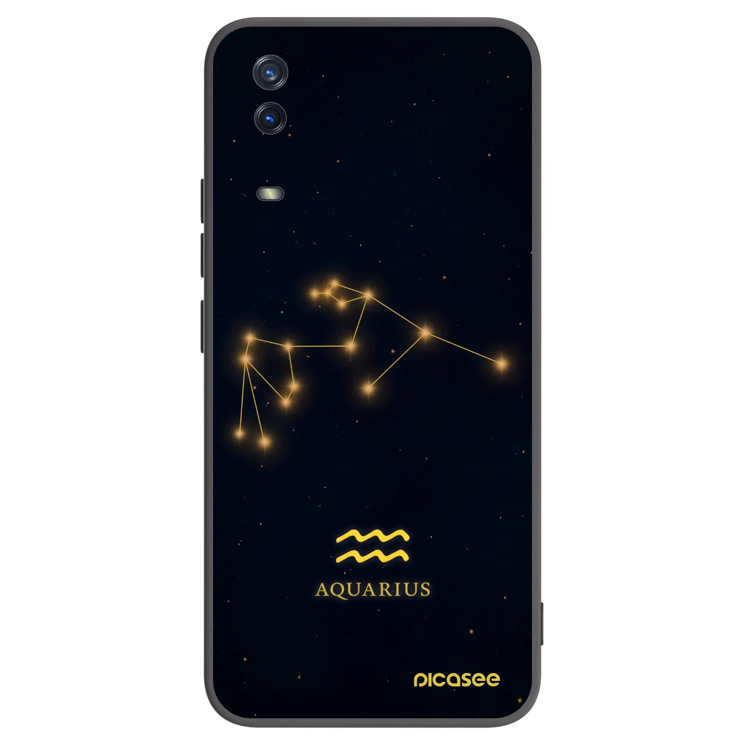 Picasee fekete szilikon tok az alábbi mobiltelefonokra Vivo Y11s - AQUARIUS