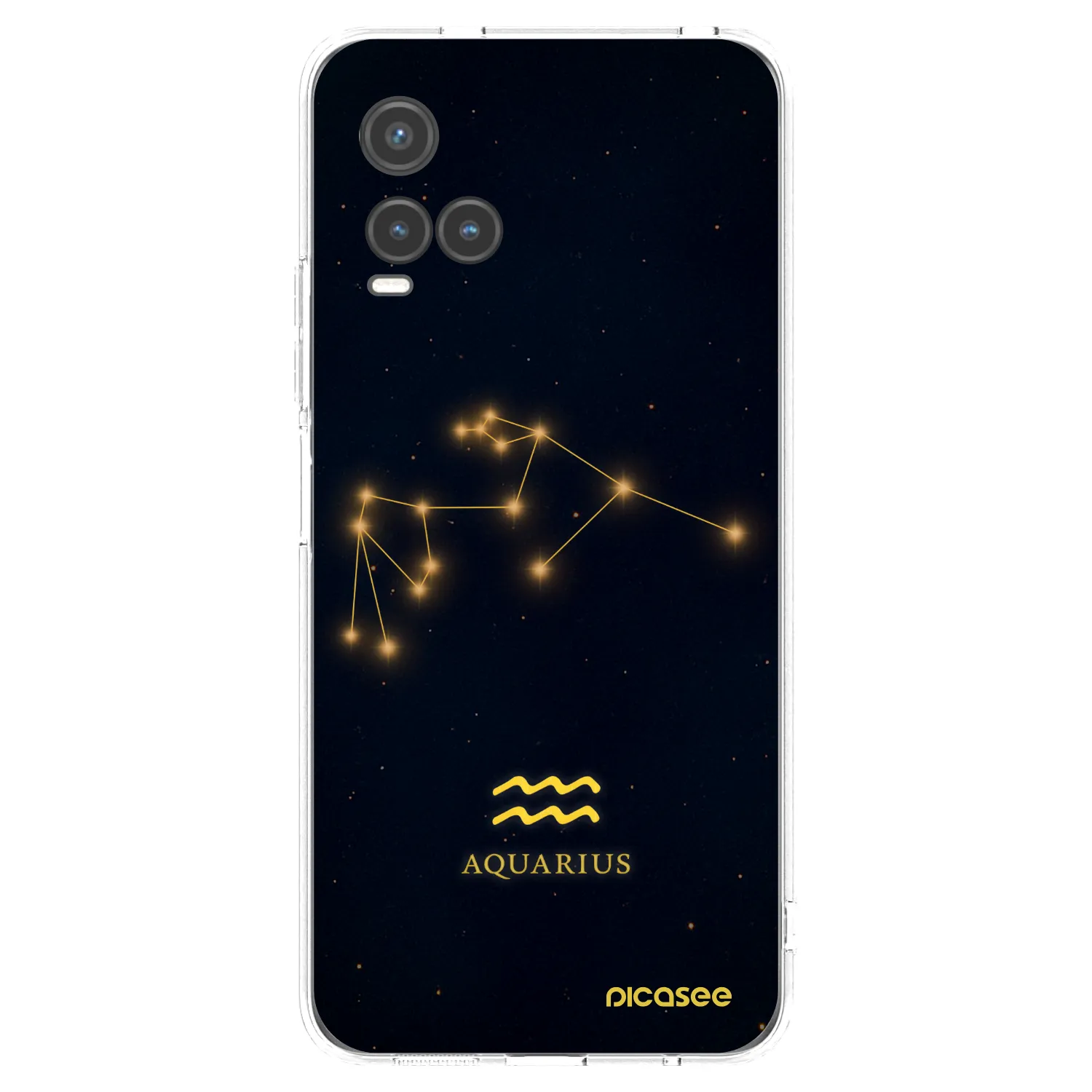 Picasee átlátszó szilikon tok az alábbi mobiltelefonokra Vivo Y33s - AQUARIUS