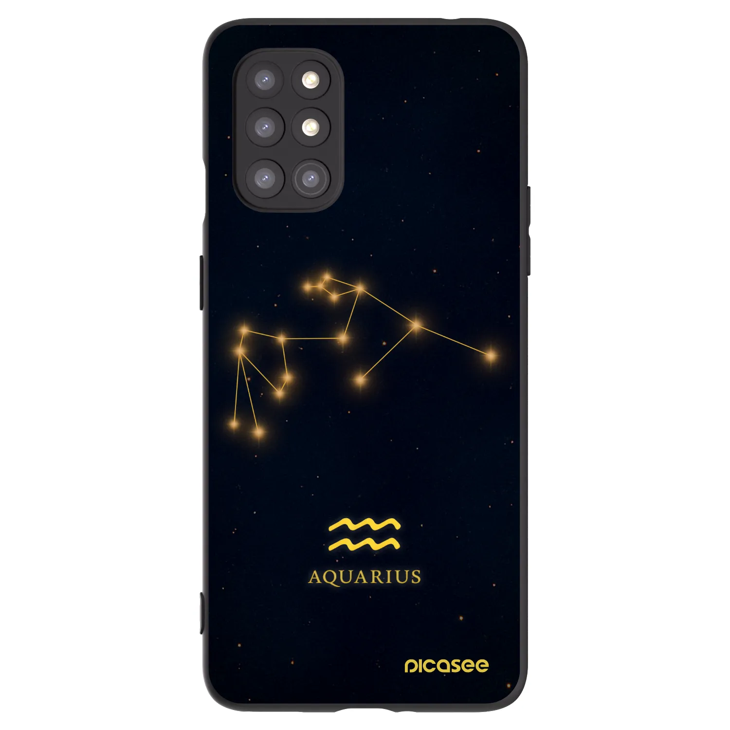 Picasee fekete szilikon tok az alábbi mobiltelefonokra OnePlus 8T - AQUARIUS