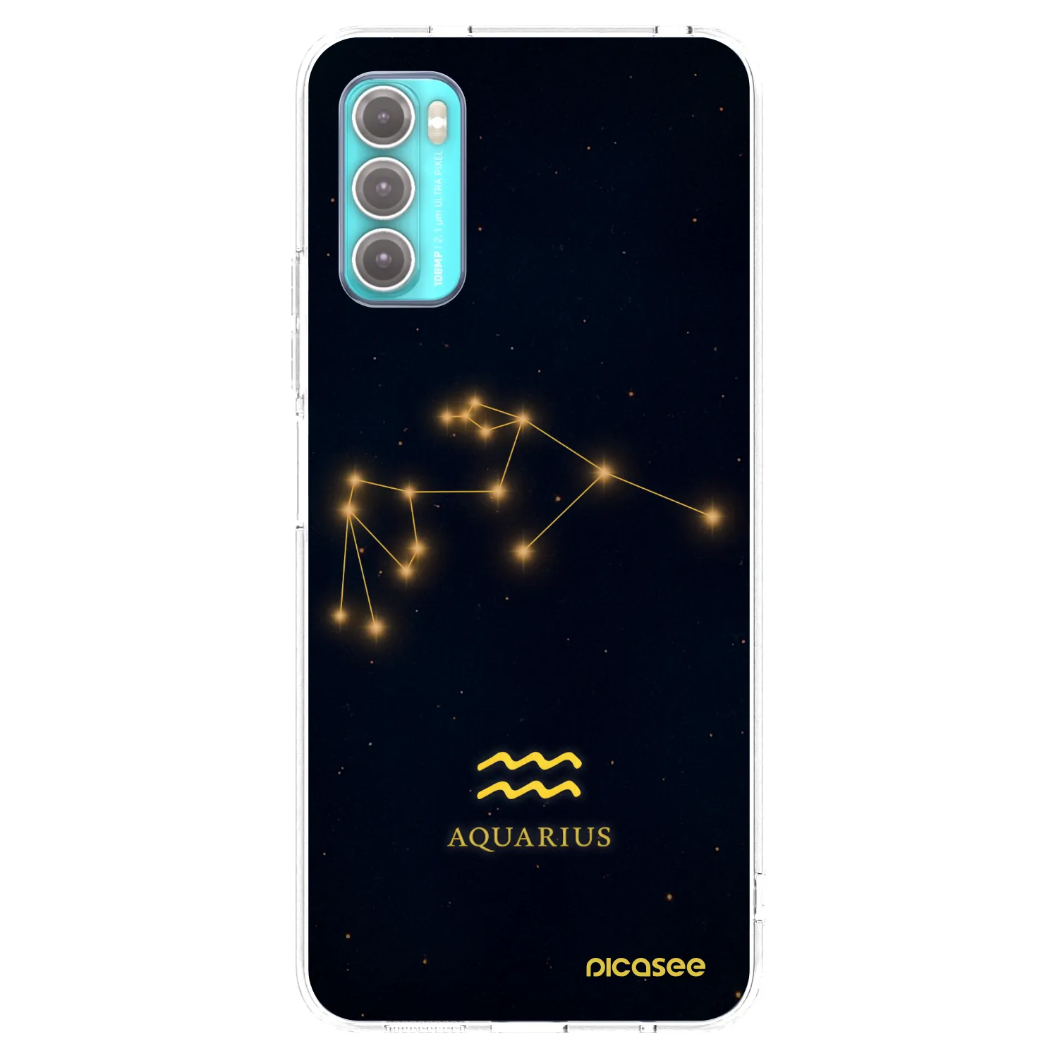 Picasee átlátszó szilikon tok az alábbi mobiltelefonokra Motorola Moto G60 - AQUARIUS