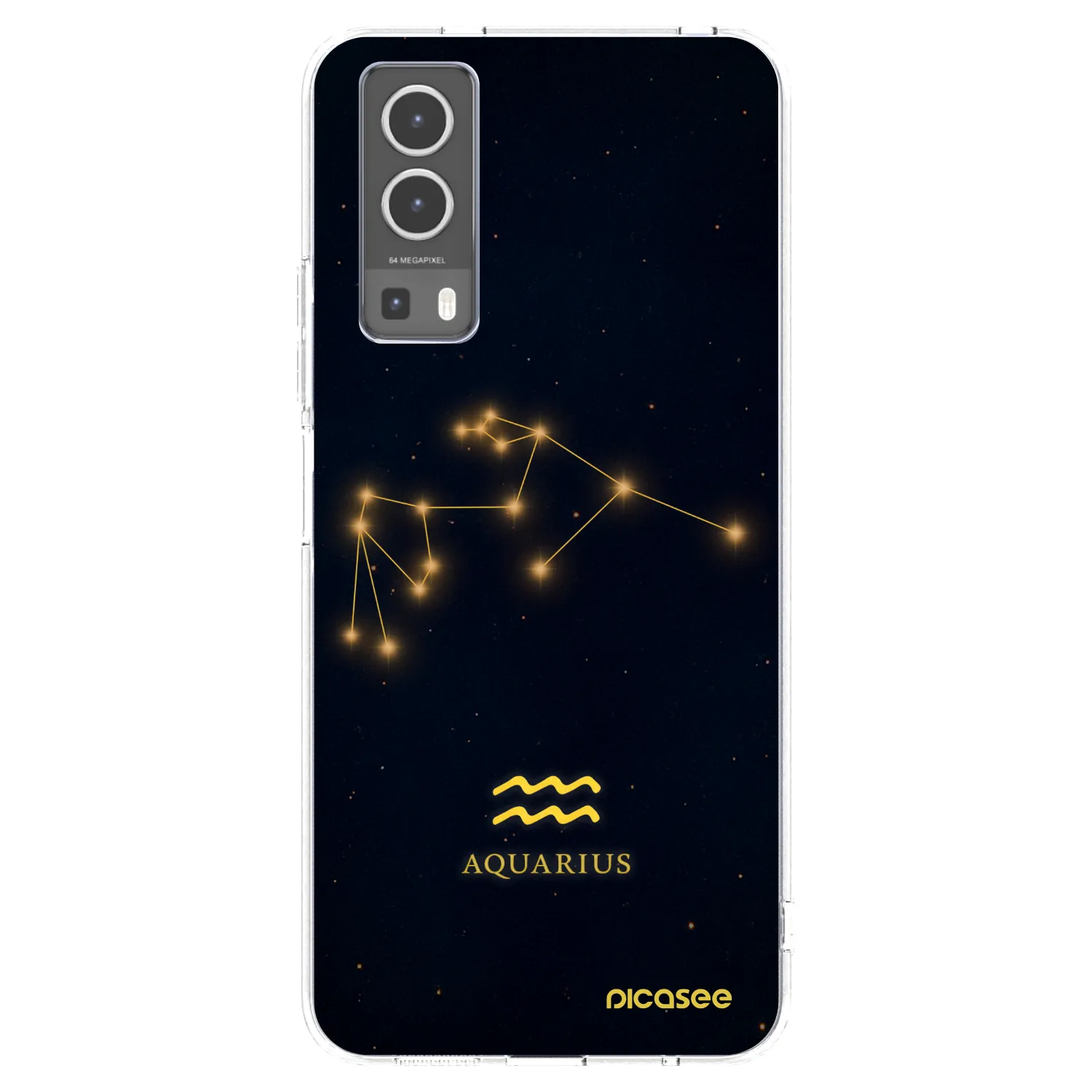 Picasee átlátszó szilikon tok az alábbi mobiltelefonokra Vivo Y72 5G - AQUARIUS