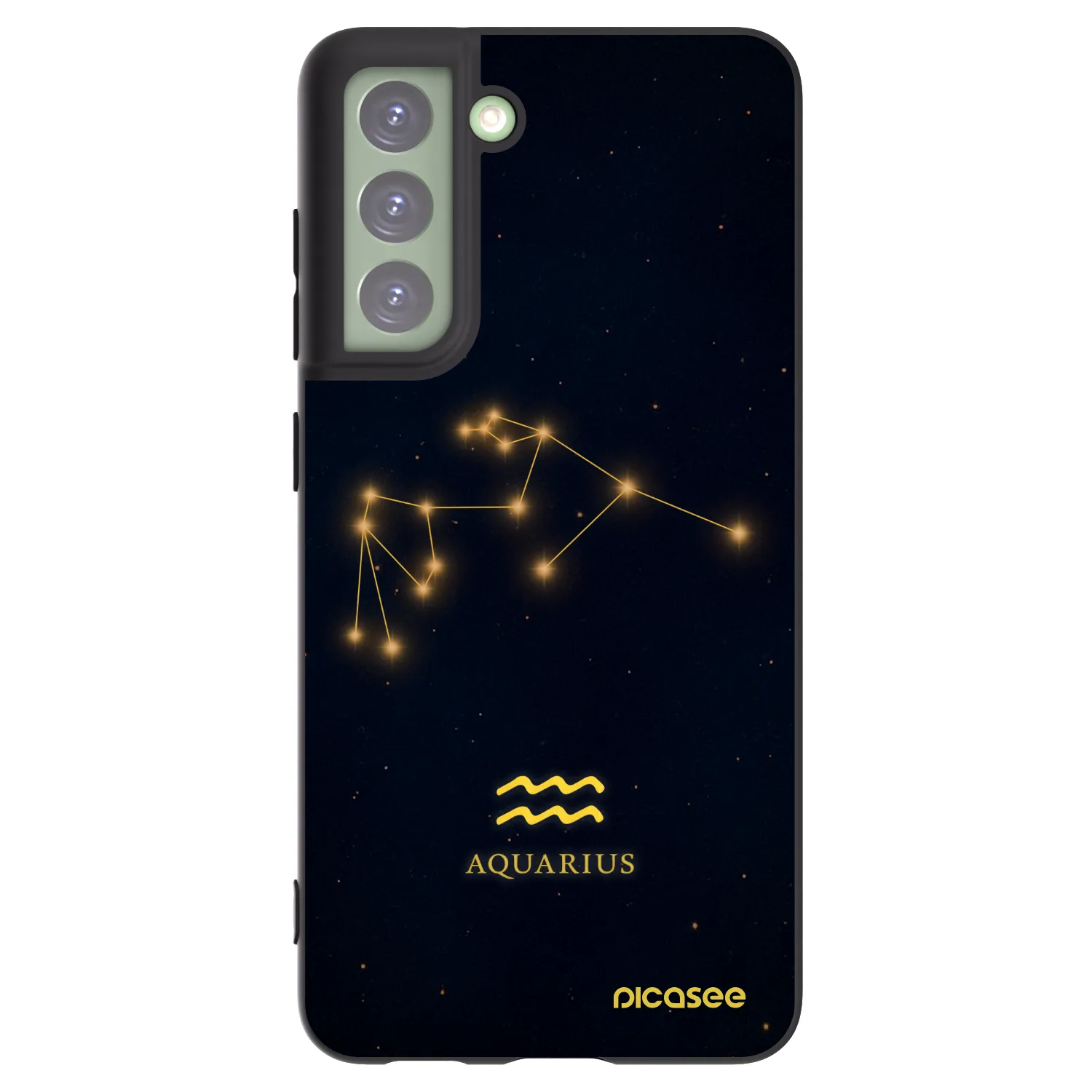 Picasee fekete szilikon tok az alábbi mobiltelefonokra Samsung Galaxy S21 FE 5G - AQUARIUS