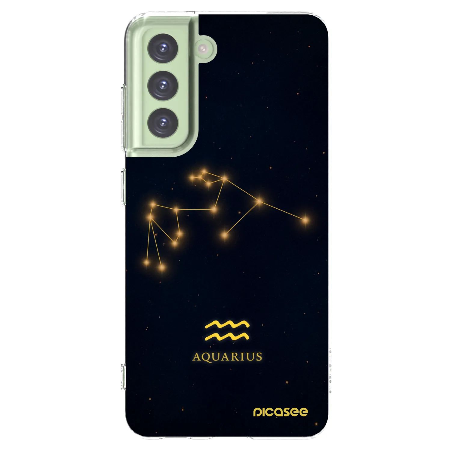 Picasee átlátszó szilikon tok az alábbi mobiltelefonokra Samsung Galaxy S21 FE 5G - AQUARIUS