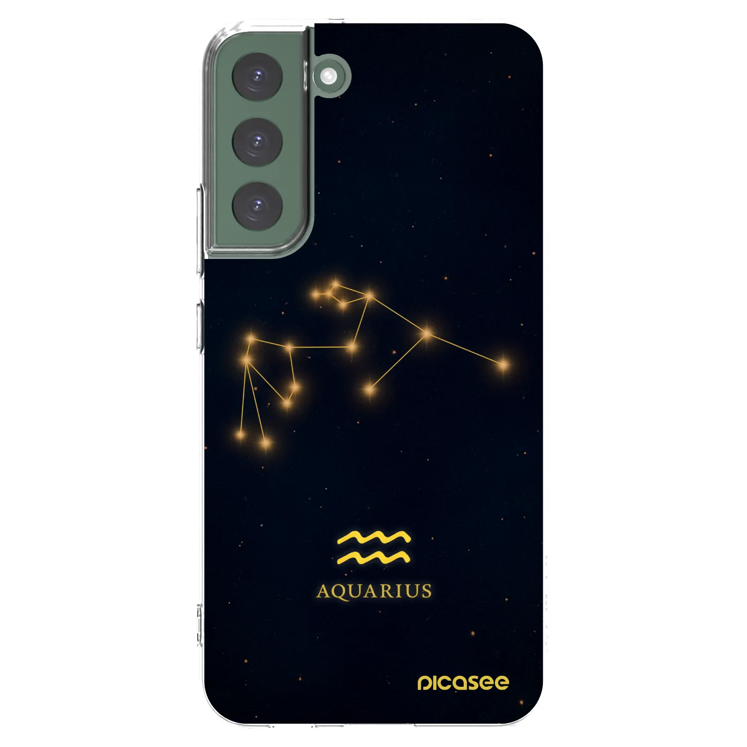 Picasee átlátszó szilikon tok az alábbi mobiltelefonokra Samsung Galaxy S22+ 5G - AQUARIUS