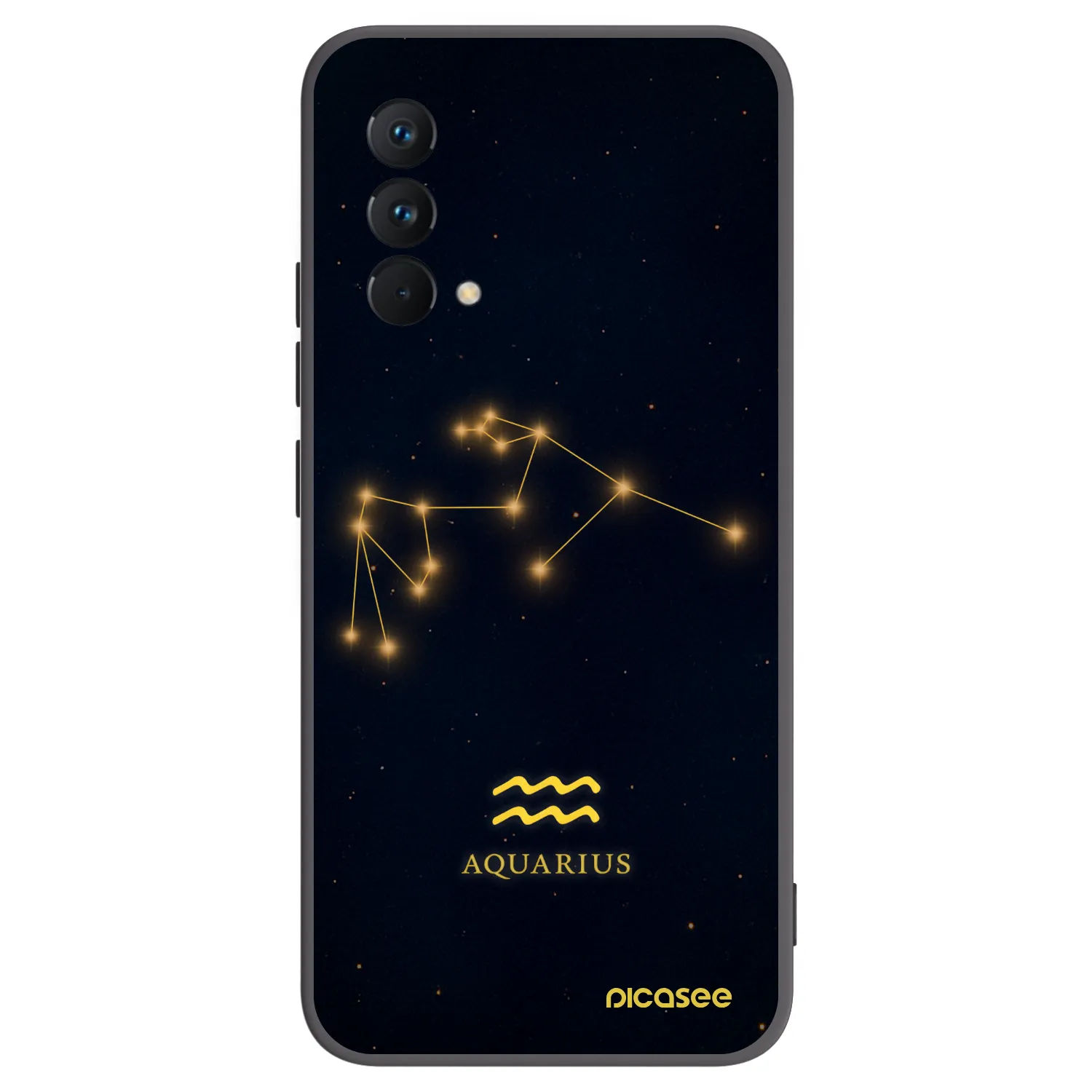 Picasee fekete szilikon tok az alábbi mobiltelefonokra Realme GT Master Edition 5G - AQUARIUS