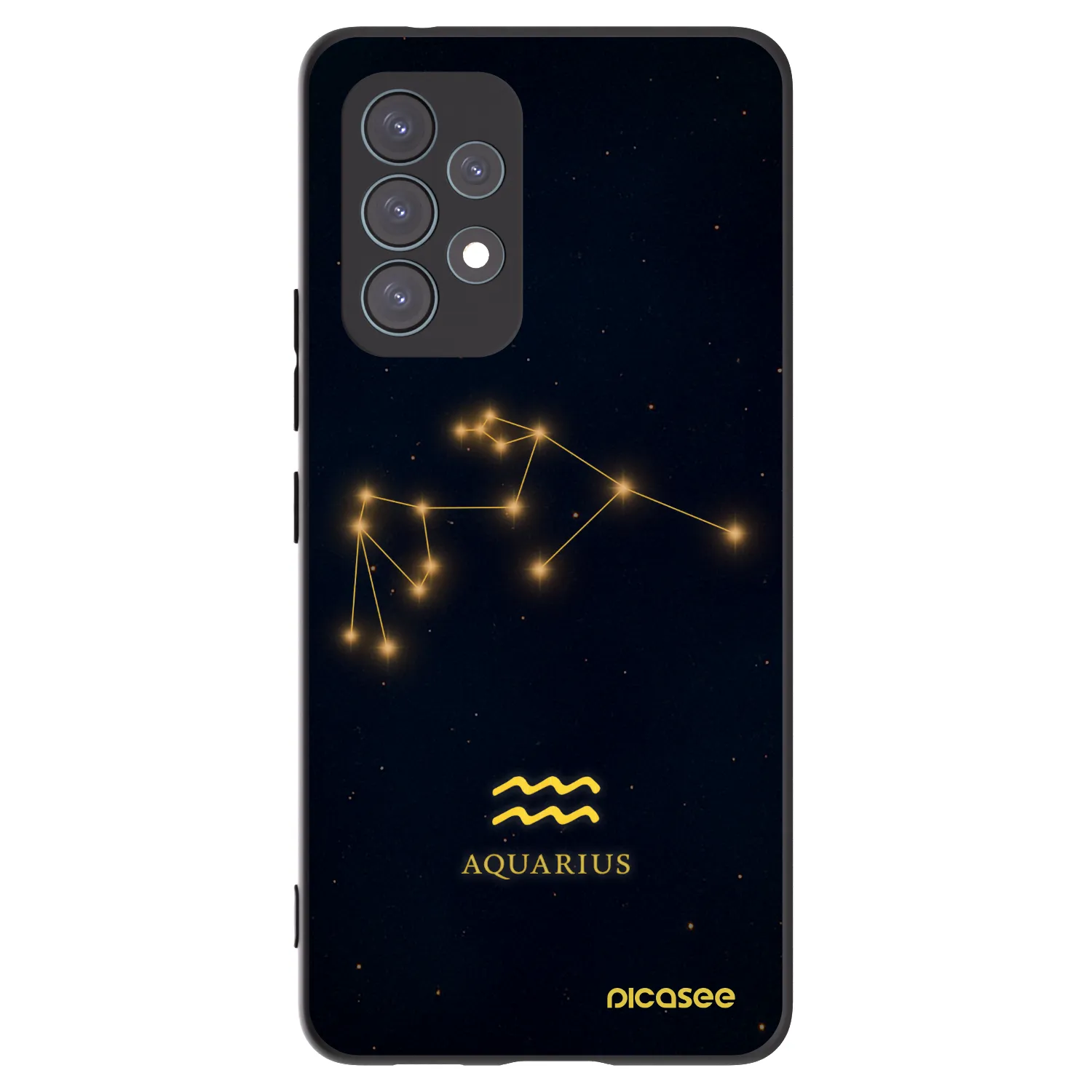 Picasee fekete szilikon tok az alábbi mobiltelefonokra Samsung Galaxy A53 5G A536 - AQUARIUS