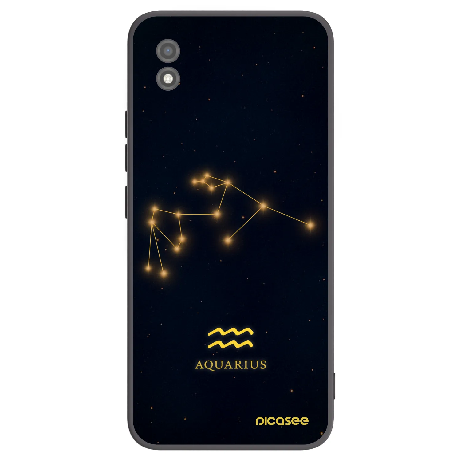 Picasee fekete szilikon tok az alábbi mobiltelefonokra Realme C11 (2021) - AQUARIUS