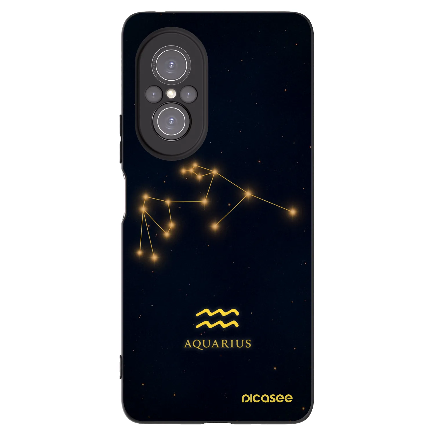 Picasee fekete szilikon tok az alábbi mobiltelefonokra Huawei Nova 9 SE - AQUARIUS