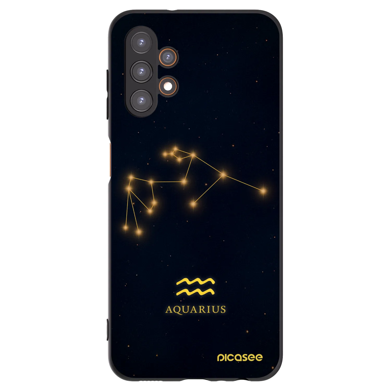 Picasee fekete szilikon tok az alábbi mobiltelefonokra Samsung Galaxy A13 4G A135 - AQUARIUS