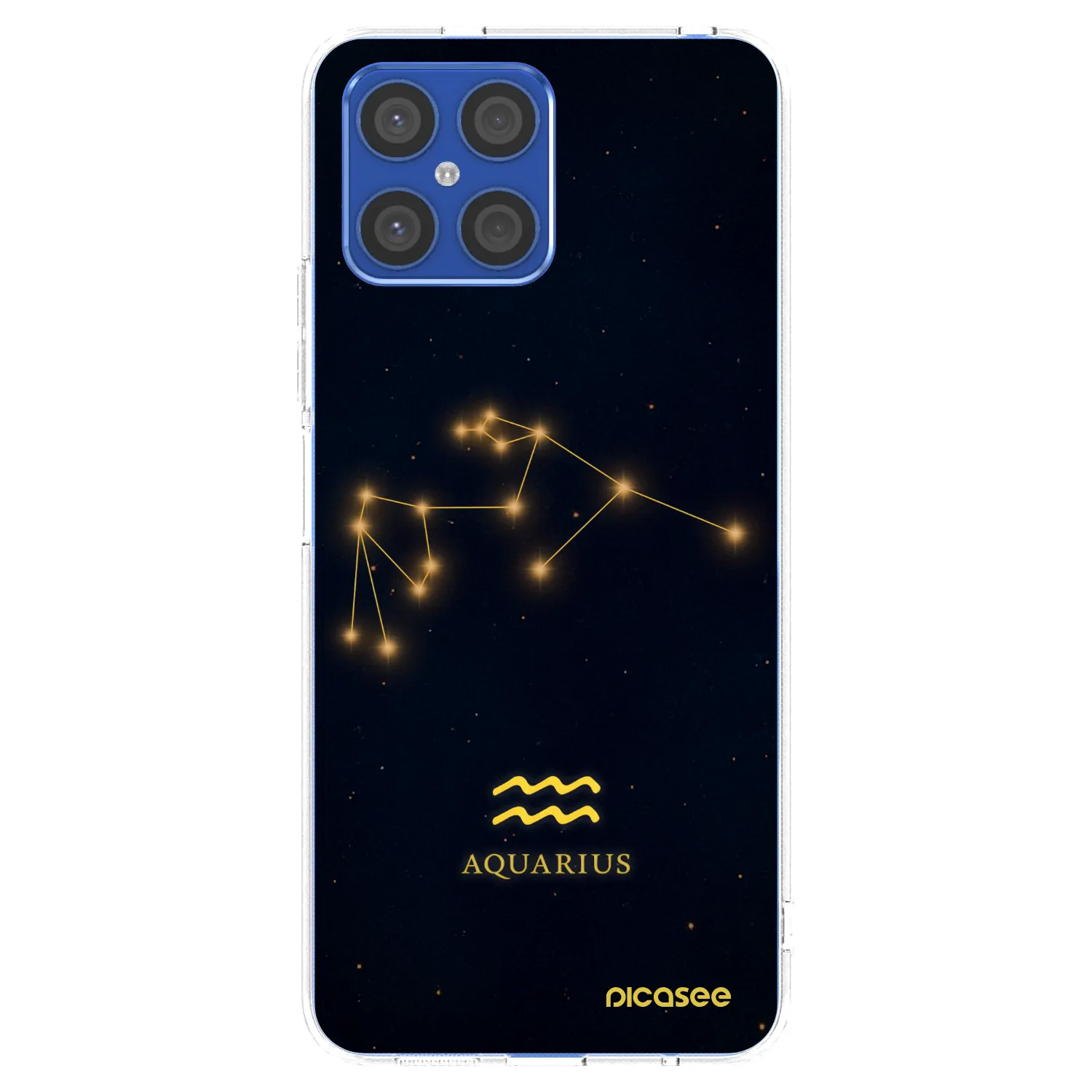 Picasee átlátszó szilikon tok az alábbi mobiltelefonokra Honor X8 4G - AQUARIUS