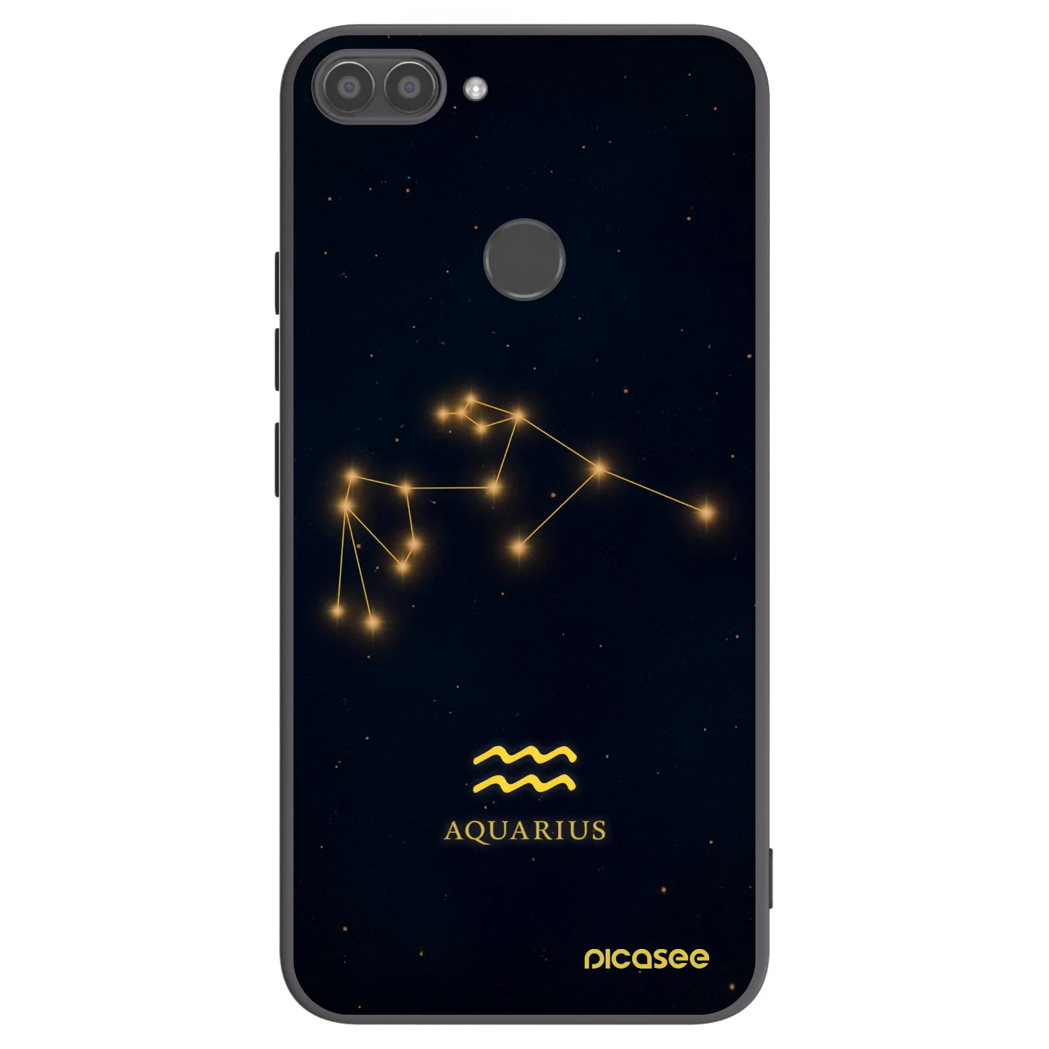 Picasee fekete szilikon tok az alábbi mobiltelefonokra Huawei P Smart - AQUARIUS