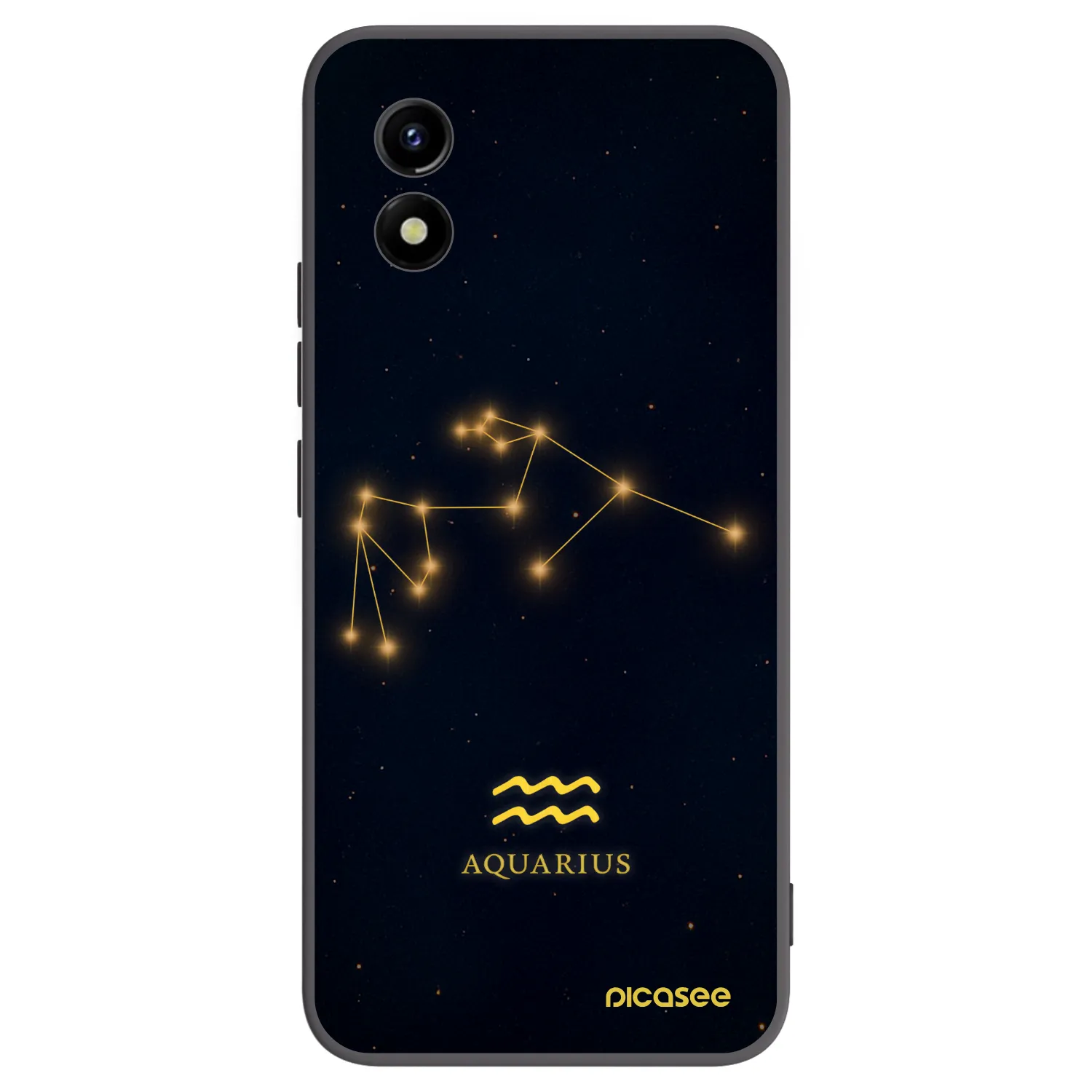 Picasee fekete szilikon tok az alábbi mobiltelefonokra Vivo Y01 - AQUARIUS