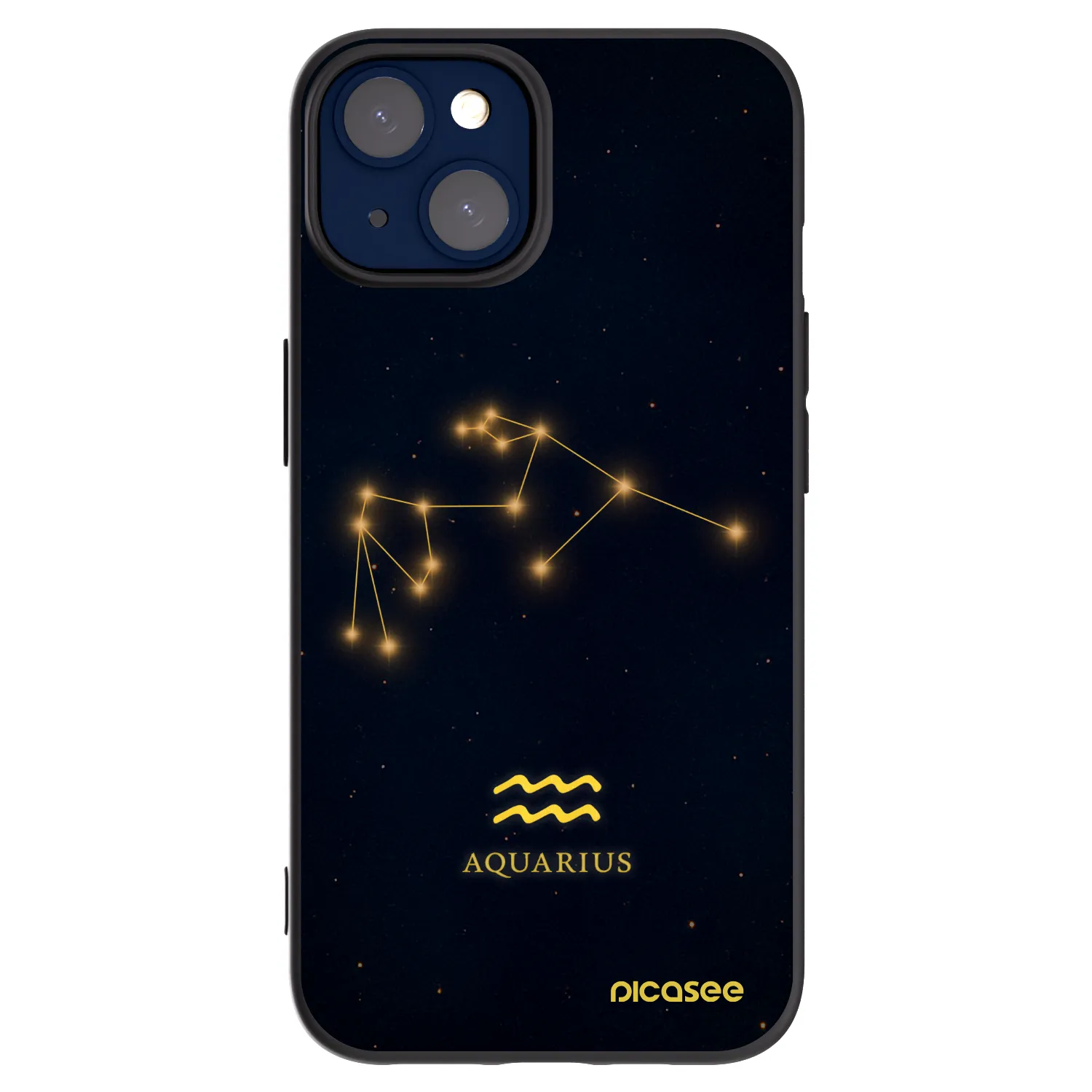 Picasee fekete szilikon tok az alábbi mobiltelefonokra Apple iPhone 14 - AQUARIUS