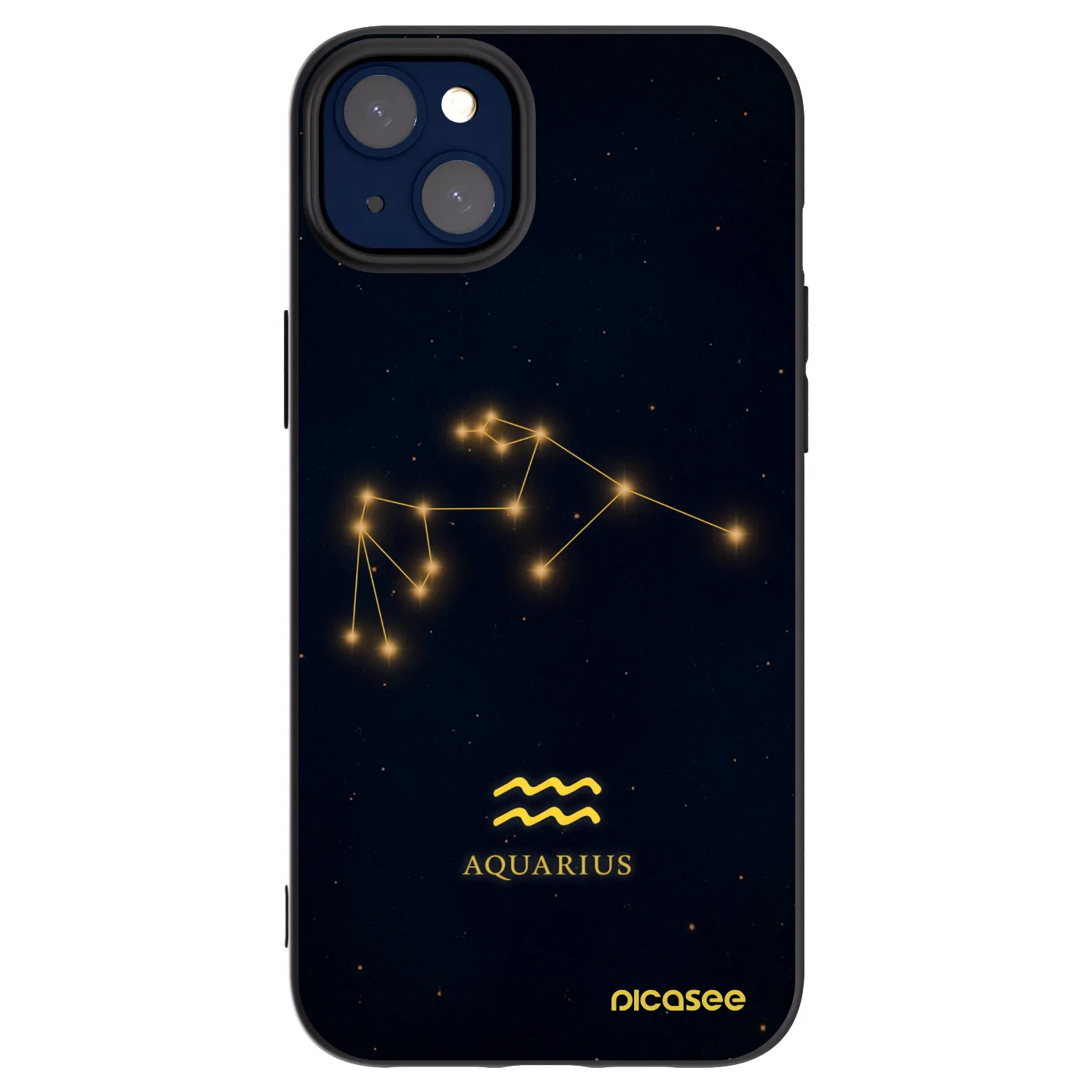 Picasee fekete szilikon tok az alábbi mobiltelefonokra Apple iPhone 14 Plus - AQUARIUS