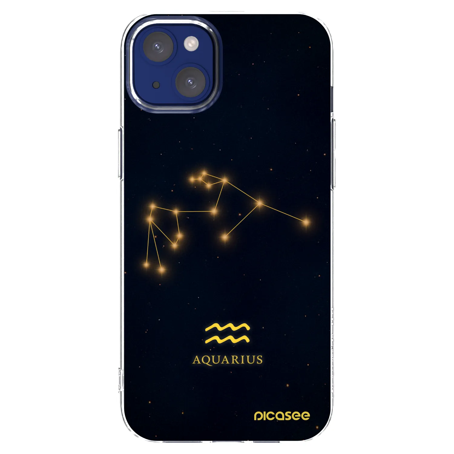 Picasee átlátszó szilikon tok az alábbi mobiltelefonokra Apple iPhone 14 Plus - AQUARIUS